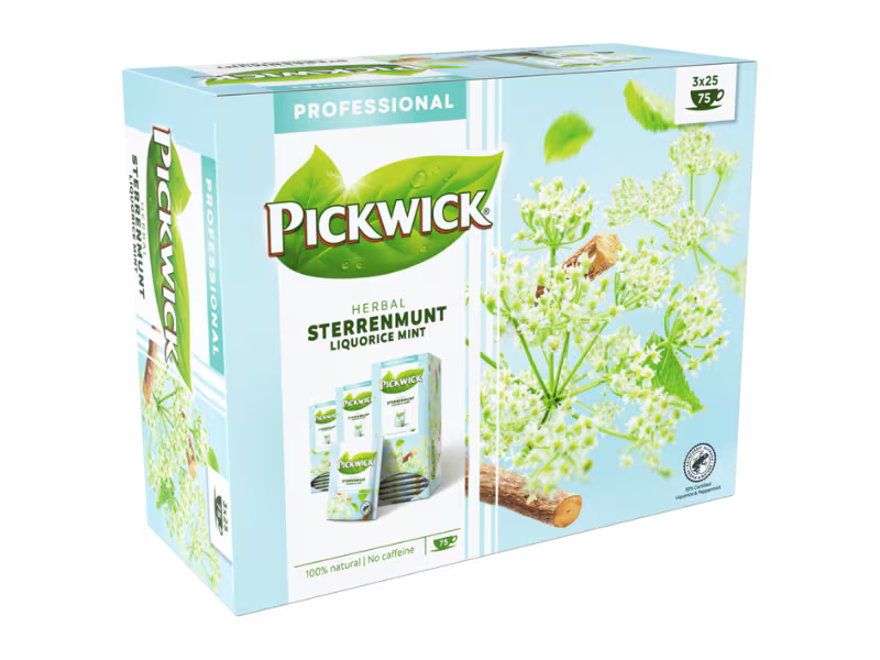 Pickwick Sterrenmunt thee 3x25 zakjes